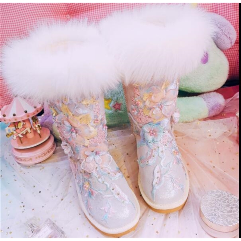 2020 and Winter New Fox Skin Embroidered Flower Crafted High-flat Handcrafted Shoes Cotton Women Boots Snow 2dwb, Beige
2020 and Winter New Fox Skin Embroidered Flower Crafted High-flat Handcrafted Shoes Cotton Women Boots Snow 2dwb, Beige