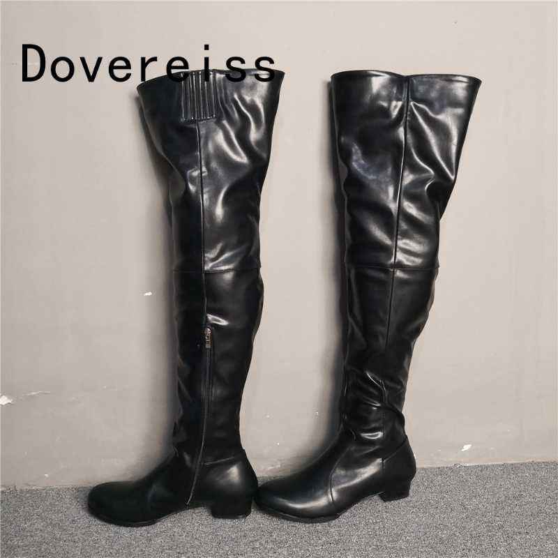Dovereiss Fashion Women's Shoes Winter concise Big size 47 Round toe sexy Zipper new Chunky heels Over the knee boots 35-47, Black
Dovereiss Fashion Women's Shoes Winter concise Big size 47 Round toe sexy Zipper new Chunky heels Over the knee boots 35-47, Black