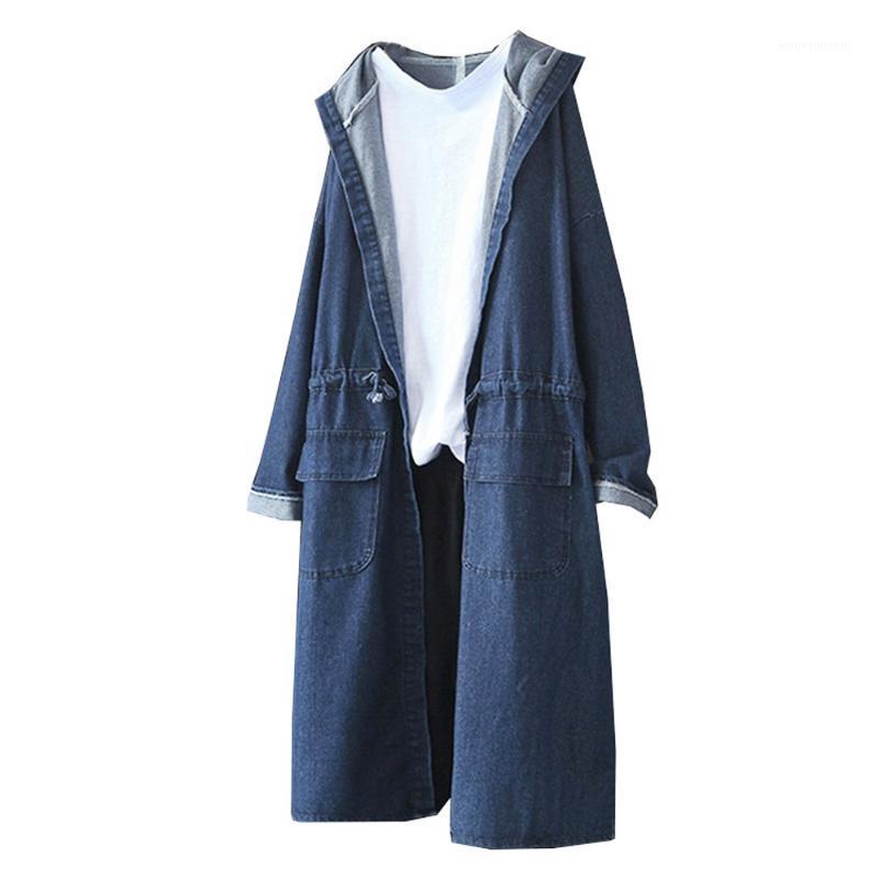 2020 Autumn Women Denim Hooded Windbreaker Long Coat Casual Loose Vintage Outerwear Female Jeans Hooded Coats Size S-XL1, Black
2020 Autumn Women Denim Hooded Windbreaker Long Coat Casual Loose Vintage Outerwear Female Jeans Hooded Coats Size S-XL1, Black