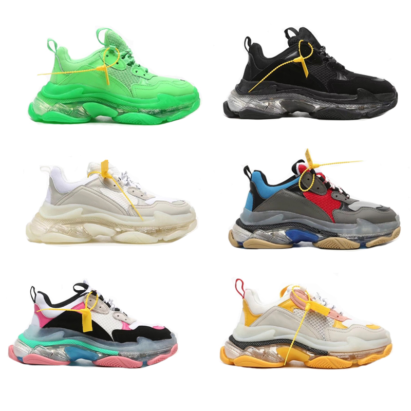 NEW Designers Triple S Sneakers clear Bottom Men Trainer Luxury Women Casual Shoes Low-top Vintage Grandpa Trainer, Color 2
NEW Designers Triple S Sneakers clear Bottom Men Trainer Luxury Women Casual Shoes Low-top Vintage Grandpa Trainer, Color 2