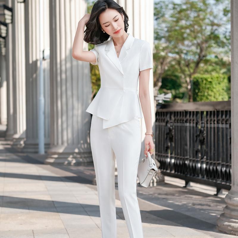 New Summer Female Elegant Women' Pants Suit White Black Blazer +Trouser Bussiness Jacket Office Lady 2 Pieces Set Plus Size 5XL, Black pants suit
New Summer Female Elegant Women' Pants Suit White Black Blazer +Trouser Bussiness Jacket Office Lady 2 Pieces Set Plus Size 5XL, Black pants suit