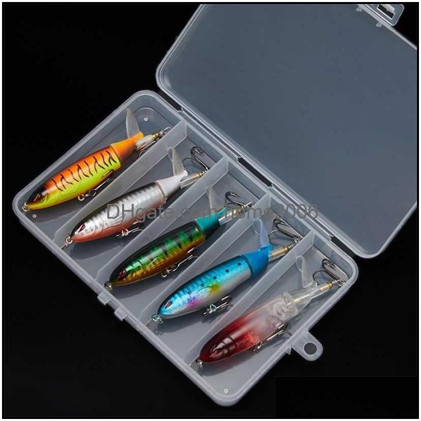 Baits Lures Fishing Sports Outdoors 5Pcs Whopper Plopper Lure Set 10Cm 13G Topwater Popper Bait Rotating Tail Artificial Wobblers Tackle P
Baits Lures Fishing Sports Outdoors 5Pcs Whopper Plopper Lure Set 10Cm 13G Topwater Popper Bait Rotating Tail Artificial Wobblers Tackle P