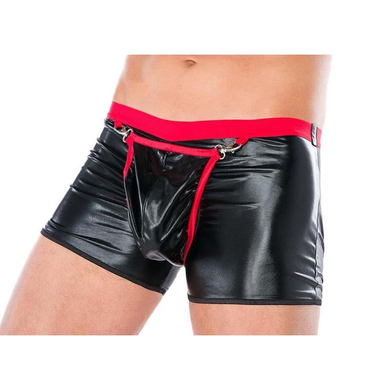Sexy Men's Underwear Patent Leather Shorts Nightclub Stage Ds Clothing Underwear Men Boxers Shorts, Black
Sexy Men's Underwear Patent Leather Shorts Nightclub Stage Ds Clothing Underwear Men Boxers Shorts, Black