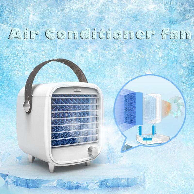 Portable LED Air Conditioner Small USB Desktop Cooling Fan Built-in Ice Box USB Desktop Air Cooler Fan WithTanks Home#T2
Portable LED Air Conditioner Small USB Desktop Cooling Fan Built-in Ice Box USB Desktop Air Cooler Fan WithTanks Home#T2