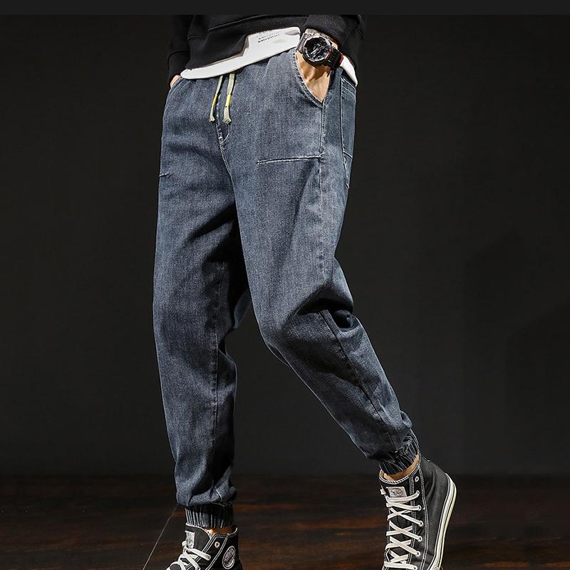 Men jeans stretch elastic waist harem pants autumn new loose plus size plus size denim trousers student jeans young men, Dark grey
Men jeans stretch elastic waist harem pants autumn new loose plus size plus size denim trousers student jeans young men, Dark grey