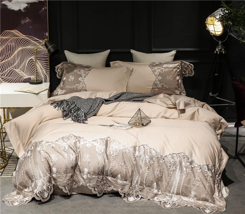 Princess Embroidery 4Pcs Bedding Set King Size Lace Edge Bedspread Cotton Duvet Cover Quilt Flat Sheet Set
Princess Embroidery 4Pcs Bedding Set King Size Lace Edge Bedspread Cotton Duvet Cover Quilt Flat Sheet Set