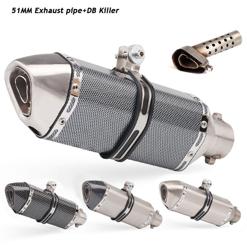 51mm Connector Exhaust Muffler Tip Pipe With Removable DB Killer Modified 370mm stainless steel System
51mm Connector Exhaust Muffler Tip Pipe With Removable DB Killer Modified 370mm stainless steel System