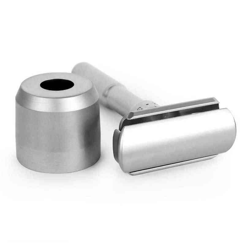 QSHAVE Adjustable Safety Razor kit Men's Shaving kit Holder + Razor + Blade Disposal Case +15 Blades set 220112