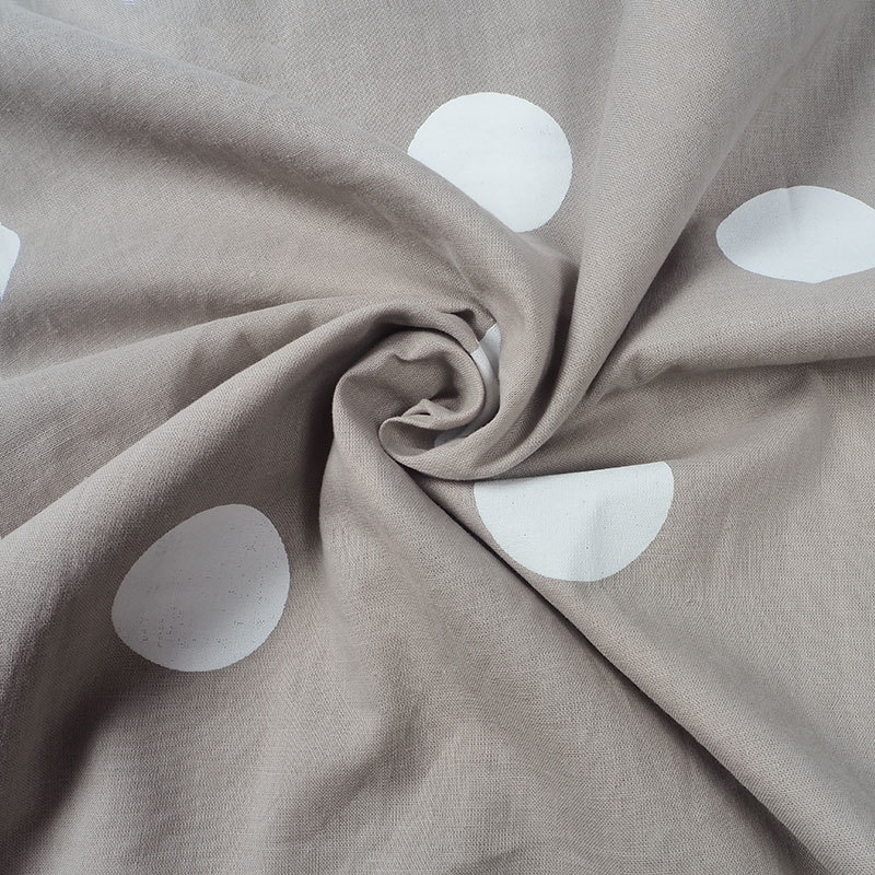 Summer Baggy Dot Print Blouse Women Plus Size Long Sleeve Women's Tunic Cotton Linen Shirt Ladies White Womens Tops Blouses 201028