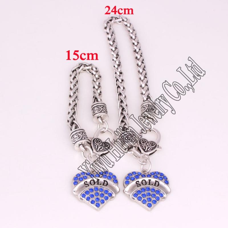New Arrival the parent-child suit rhodium plated zinc studded with rhinestone SOLD pendant bracelet
New Arrival the parent-child suit rhodium plated zinc studded with rhinestone SOLD pendant bracelet