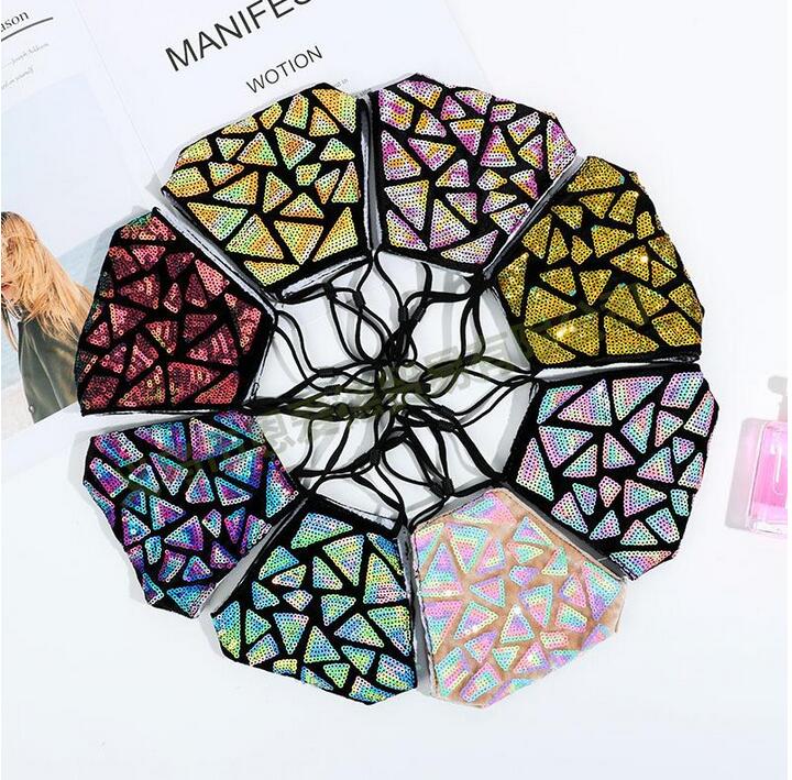 Fashion Bling Bling Washable Reusable Mask PM2.5 Face Care Shield Sequins Shiny Face Cover Anti-dust Mouth Designer Masks
Fashion Bling Bling Washable Reusable Mask PM2.5 Face Care Shield Sequins Shiny Face Cover Anti-dust Mouth Designer Masks