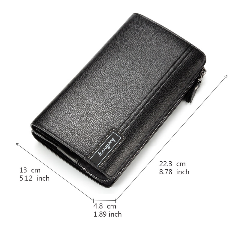 Men Clutch Bag Large Capacity Men Wallets Cell Phone Pocket Passcard Pocket High Quality Multifunction Wallet