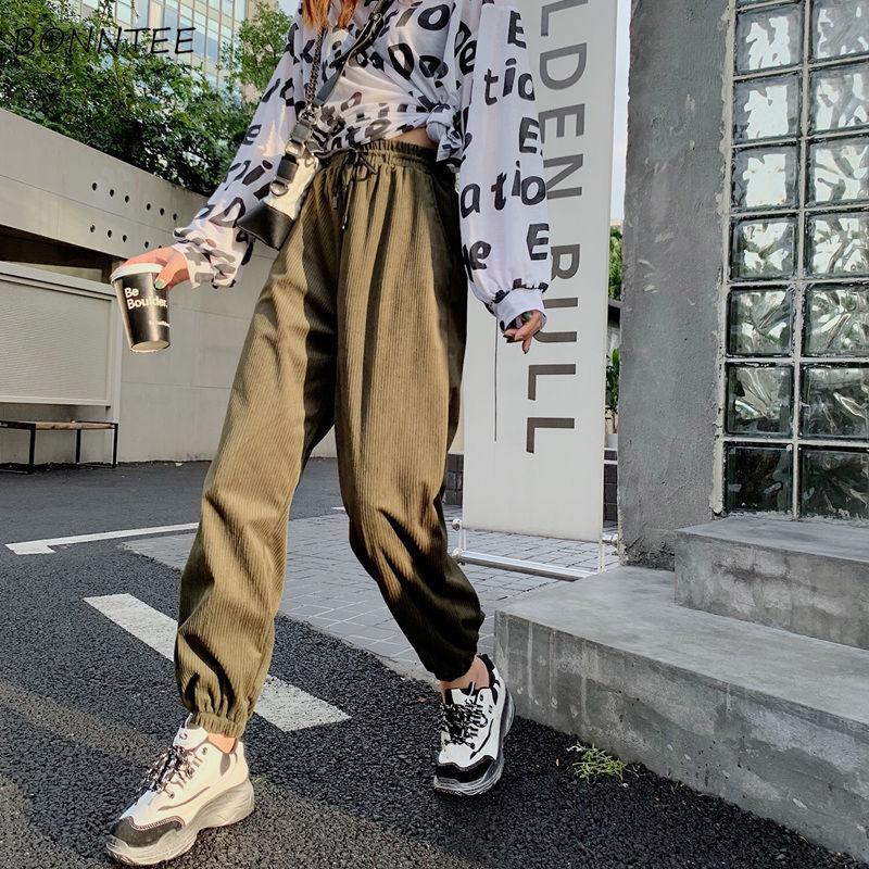 Harem Pants Women Corduroy High Waist Drawstring Loose Winter Thicker Plus Velvet Solid Simple Warm Comfortable Ulzzang Fashion, Black
Harem Pants Women Corduroy High Waist Drawstring Loose Winter Thicker Plus Velvet Solid Simple Warm Comfortable Ulzzang Fashion, Black