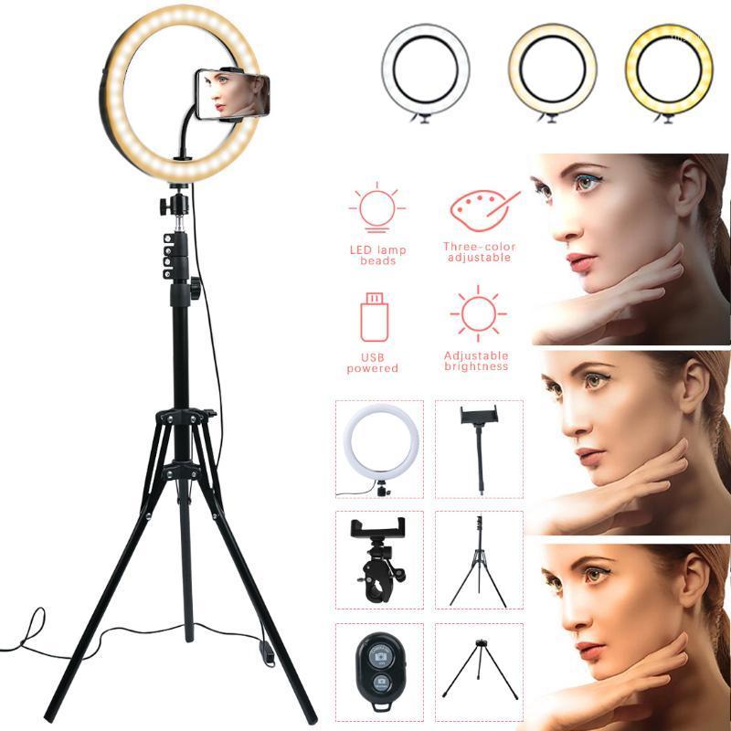 10 Inch Photography LED Ring Lamp Dimmable Selfie Ring Light with Tripod Phone Holder For Youtube Video Shooting Live Makeup1
10 Inch Photography LED Ring Lamp Dimmable Selfie Ring Light with Tripod Phone Holder For Youtube Video Shooting Live Makeup1