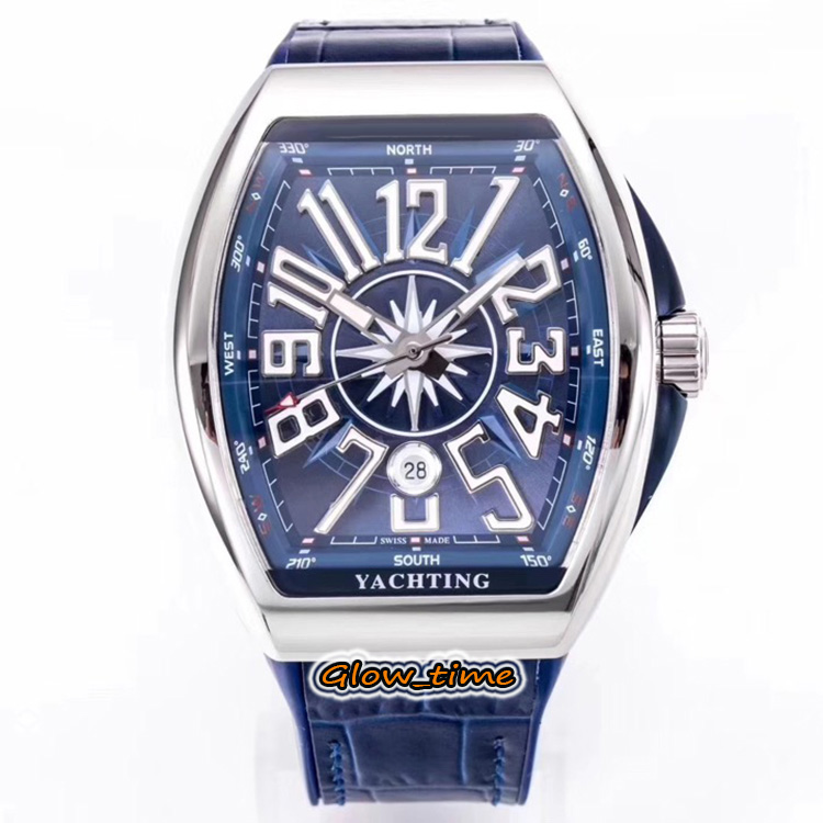 Super version YACHTING V45 SC DT YACHTING OG Date Blue Dial Miyota 8215 Automatic Mens Watch Silver Steel Case Leather Strap Sport Watches, Slivery;brown
Super version YACHTING V45 SC DT YACHTING OG Date Blue Dial Miyota 8215 Automatic Mens Watch Silver Steel Case Leather Strap Sport Watches, Slivery;brown