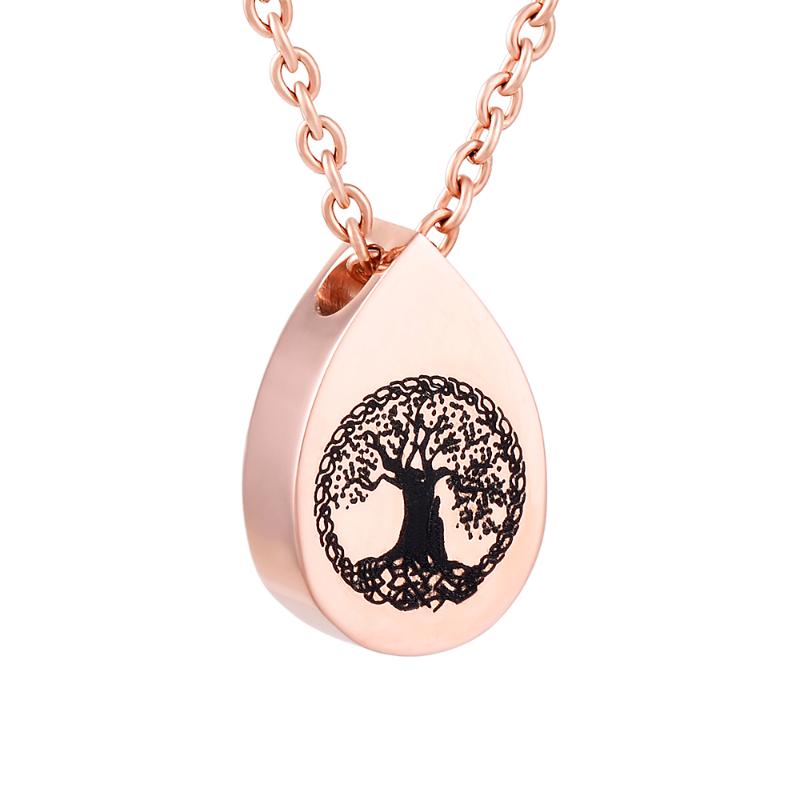 IJD9807 Teardrop Casket Pendant Tree of Life Stainless Steel Keepsake Necklace for Ashes Urn Souvenir for Pet Dog Cat Jewellery
IJD9807 Teardrop Casket Pendant Tree of Life Stainless Steel Keepsake Necklace for Ashes Urn Souvenir for Pet Dog Cat Jewellery