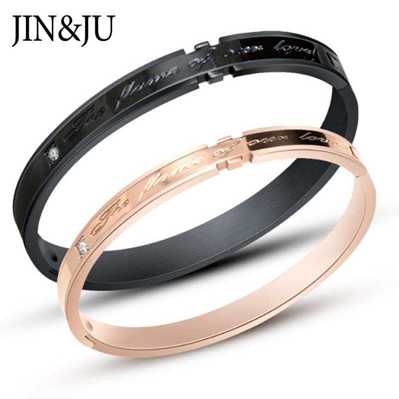 Bangle JIN&JU Luxury Crystal Stainless Steel Bangles Bracelets For Couples Loves' Birthday Party Gift Fashion Jewelry
Bangle JIN&JU Luxury Crystal Stainless Steel Bangles Bracelets For Couples Loves' Birthday Party Gift Fashion Jewelry