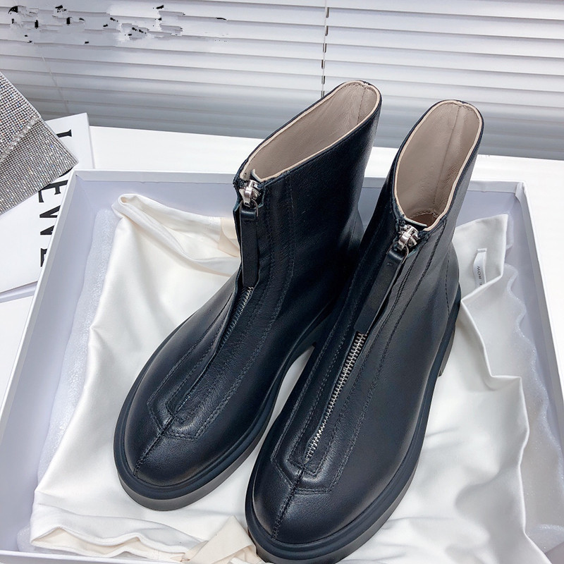 2021 Women Genuine Leather Ankle with Thick Luxury Boots Short Front Zip Women's Shoes M1cc, The picture
2021 Women Genuine Leather Ankle with Thick Luxury Boots Short Front Zip Women's Shoes M1cc, The picture