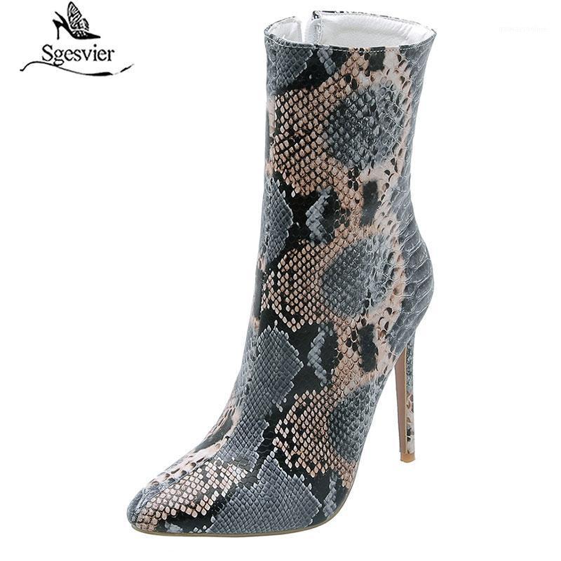 Sgesvier 2020 large size 48 women ankle boots snake pointed toe thin high heel boots sexy autumn winter party prom shoes woman1, Black
Sgesvier 2020 large size 48 women ankle boots snake pointed toe thin high heel boots sexy autumn winter party prom shoes woman1, Black