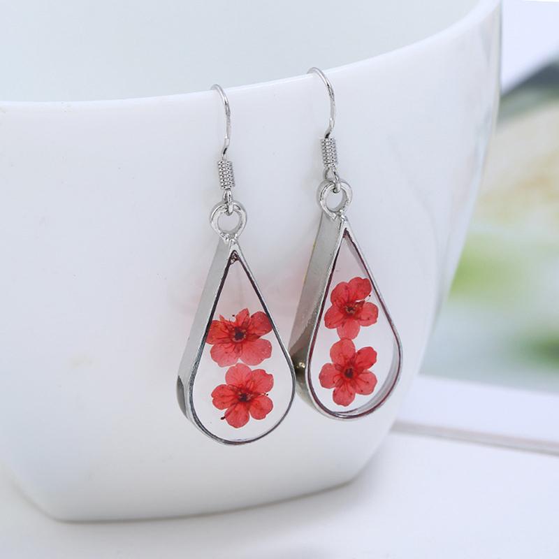 Fashion Water Drop Shape Dried Flowers Locket Drop Dangle Earrings For Woman Personality Anti-allergy Handmade Jewelry
Fashion Water Drop Shape Dried Flowers Locket Drop Dangle Earrings For Woman Personality Anti-allergy Handmade Jewelry
