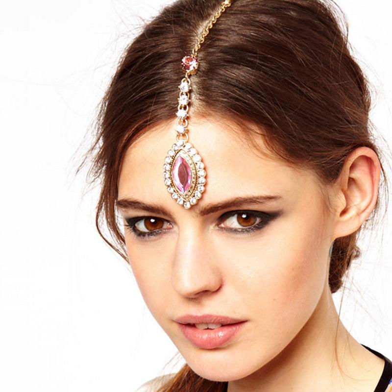 GETNOIVAS Boho Ethnic Women Hair Jewelry Rhinestone Forehead Hair Pins Pendant with Hairpin Headpiece Accessories SL
GETNOIVAS Boho Ethnic Women Hair Jewelry Rhinestone Forehead Hair Pins Pendant with Hairpin Headpiece Accessories SL