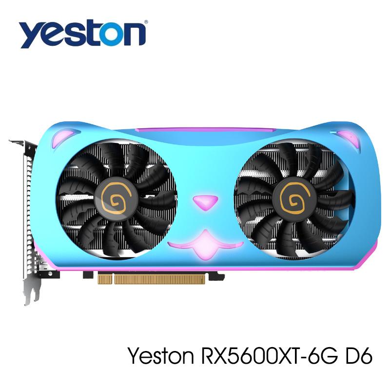 Yeston Radeon RX5600XT 6G D6 GPU 6GB GDDR6 192 bit Gaming Desktop computer PC support Video Graphics Cards support /DP
Yeston Radeon RX5600XT 6G D6 GPU 6GB GDDR6 192 bit Gaming Desktop computer PC support Video Graphics Cards support /DP