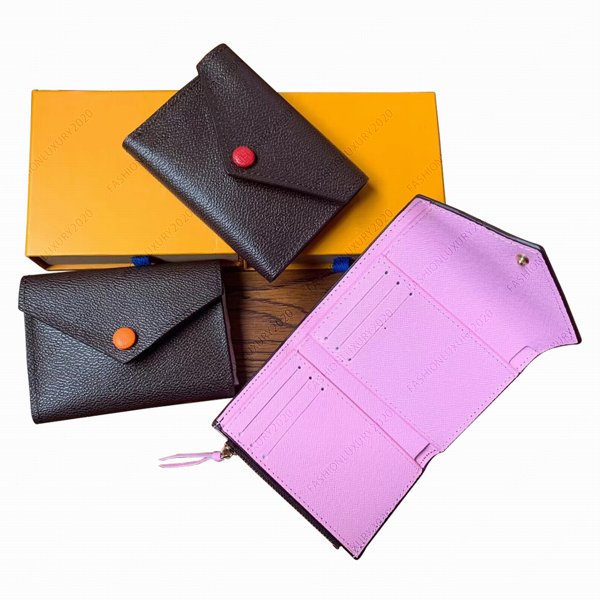Wholesale Women Wallet Purse Leather Multicolor Coin Purse Short Wallets Card Holders Classic Mini Zipper Pocket With Box, Red
Wholesale Women Wallet Purse Leather Multicolor Coin Purse Short Wallets Card Holders Classic Mini Zipper Pocket With Box, Red