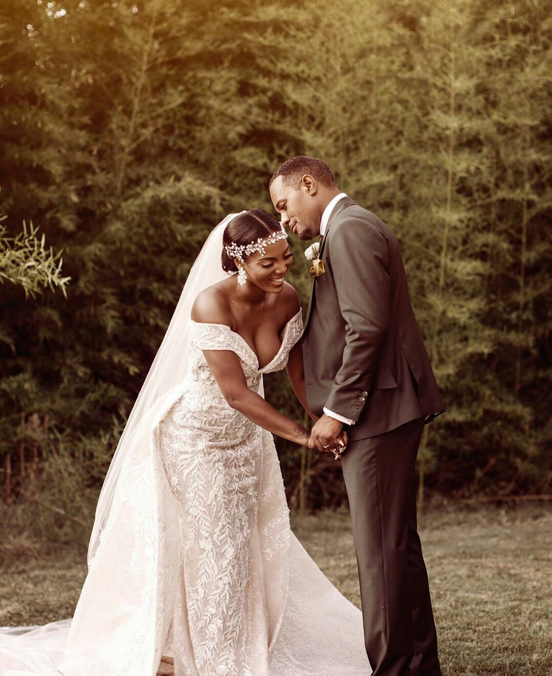 South Africa Mermaid Wedding Dresses with Detachable Train Plus Size Off Shoulder Bridal Gowns Lace Appliques Country Boho robes de mariée