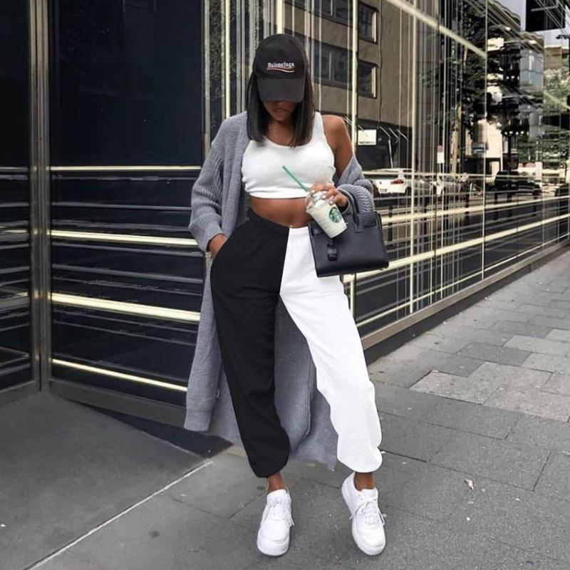 2020 Fashion Patchwork Joggers Women High Waist Baggy Running Jogging Sport Pants Sweatpants Streetwear Trousers Tracksuit, Wine red
2020 Fashion Patchwork Joggers Women High Waist Baggy Running Jogging Sport Pants Sweatpants Streetwear Trousers Tracksuit, Wine red