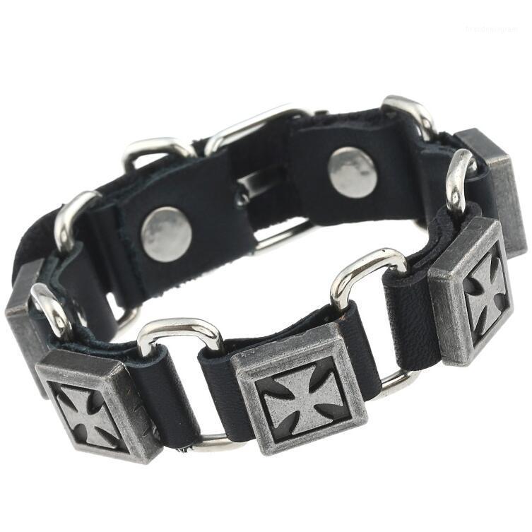 Fashion Vintage Punk Cross Charm Handmade Leather Men Women Biker Alloy Link Chain Bangle Wrap Wristbands Jewelry1, Golden;silver
Fashion Vintage Punk Cross Charm Handmade Leather Men Women Biker Alloy Link Chain Bangle Wrap Wristbands Jewelry1, Golden;silver
