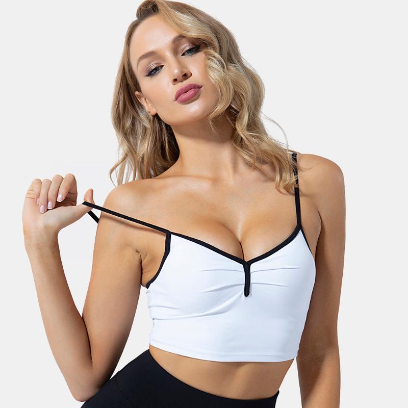 EC.MS Sports Yoga Bra Fashion Color Blocking Straps Light Support Pullover Fitness Athletic Exercise Sports Bra1, Black
EC.MS Sports Yoga Bra Fashion Color Blocking Straps Light Support Pullover Fitness Athletic Exercise Sports Bra1, Black