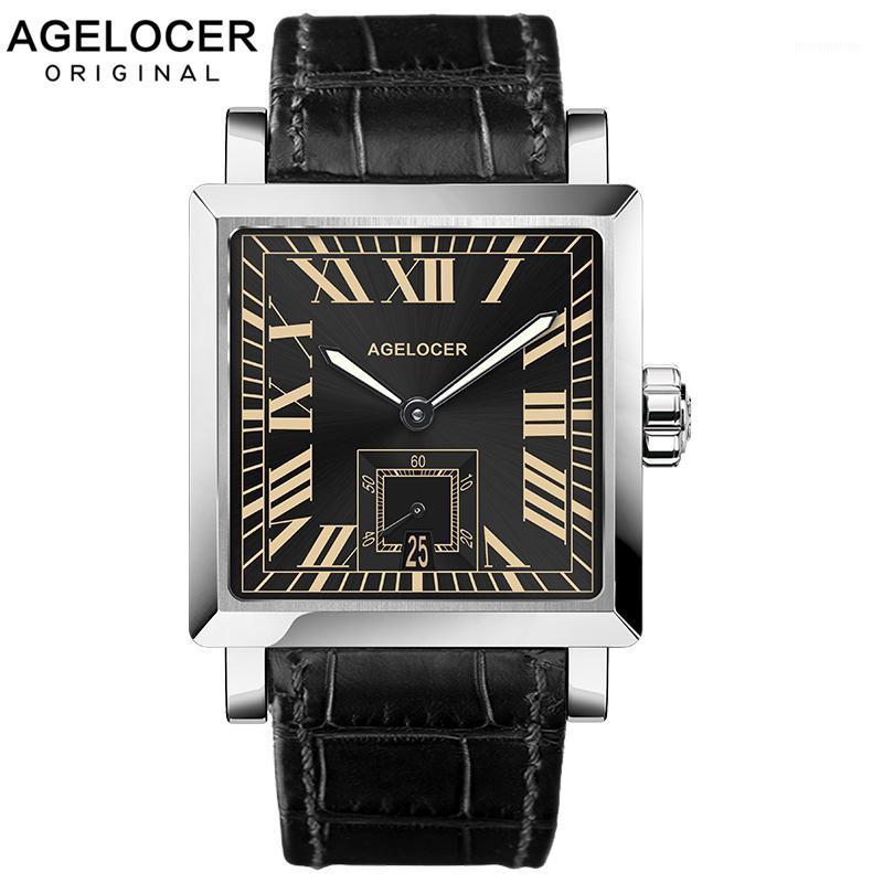 AGELCOER Brand Swiss Waterproof Male Square Super-LumiNova Automatic Watch Men Wristwatch Mechanical Watches with Date Calendar1, 3302d2
AGELCOER Brand Swiss Waterproof Male Square Super-LumiNova Automatic Watch Men Wristwatch Mechanical Watches with Date Calendar1, 3302d2