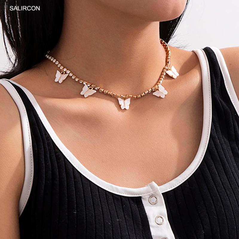 Salircon Kpop Tennis Chain Acrylic Butterfly Pendants Choker Necklace for Women Wedding Jewelry Aesthetic Rhinestone Necklace1
Salircon Kpop Tennis Chain Acrylic Butterfly Pendants Choker Necklace for Women Wedding Jewelry Aesthetic Rhinestone Necklace1