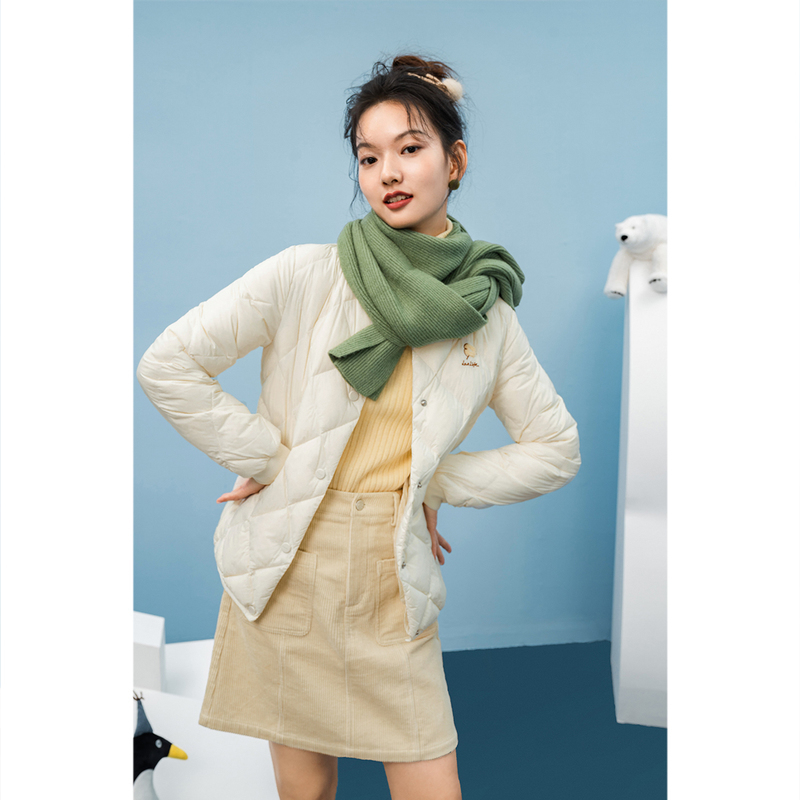 INMAN Winter New Arrivals Lightweight Versatile Fashion Short White Duck women's Down Jacket 201029