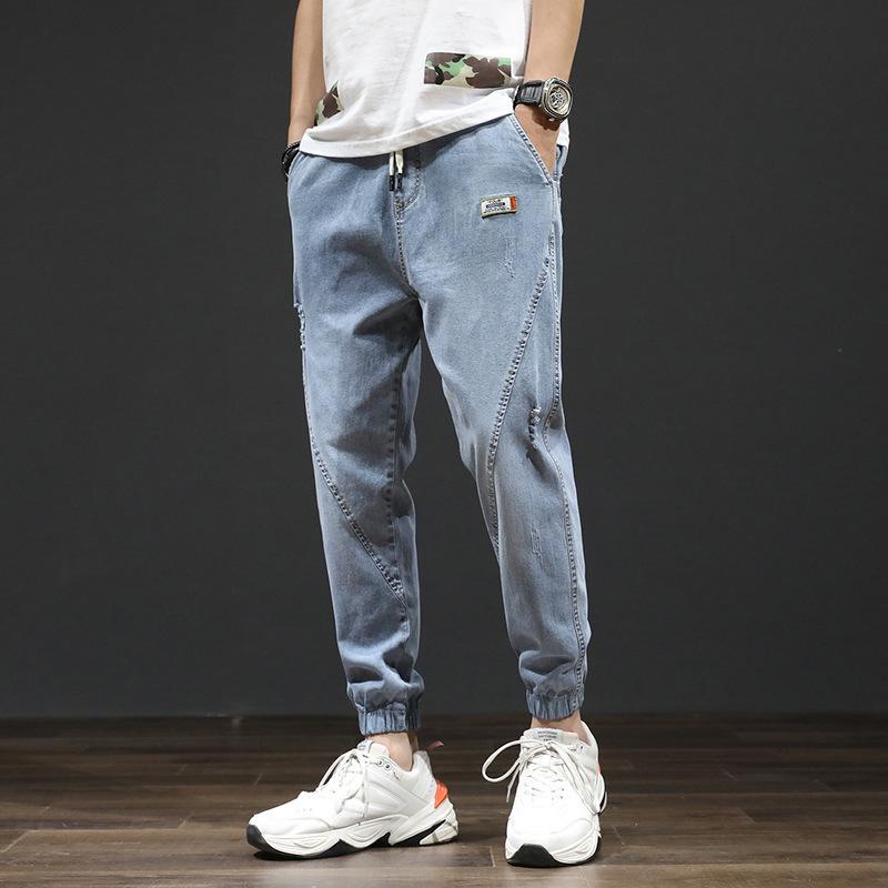 Spring and summer men's versatile jeans Korean men's Micro elastic jeans pants Wear-resistant work clothes, See chart
Spring and summer men's versatile jeans Korean men's Micro elastic jeans pants Wear-resistant work clothes, See chart