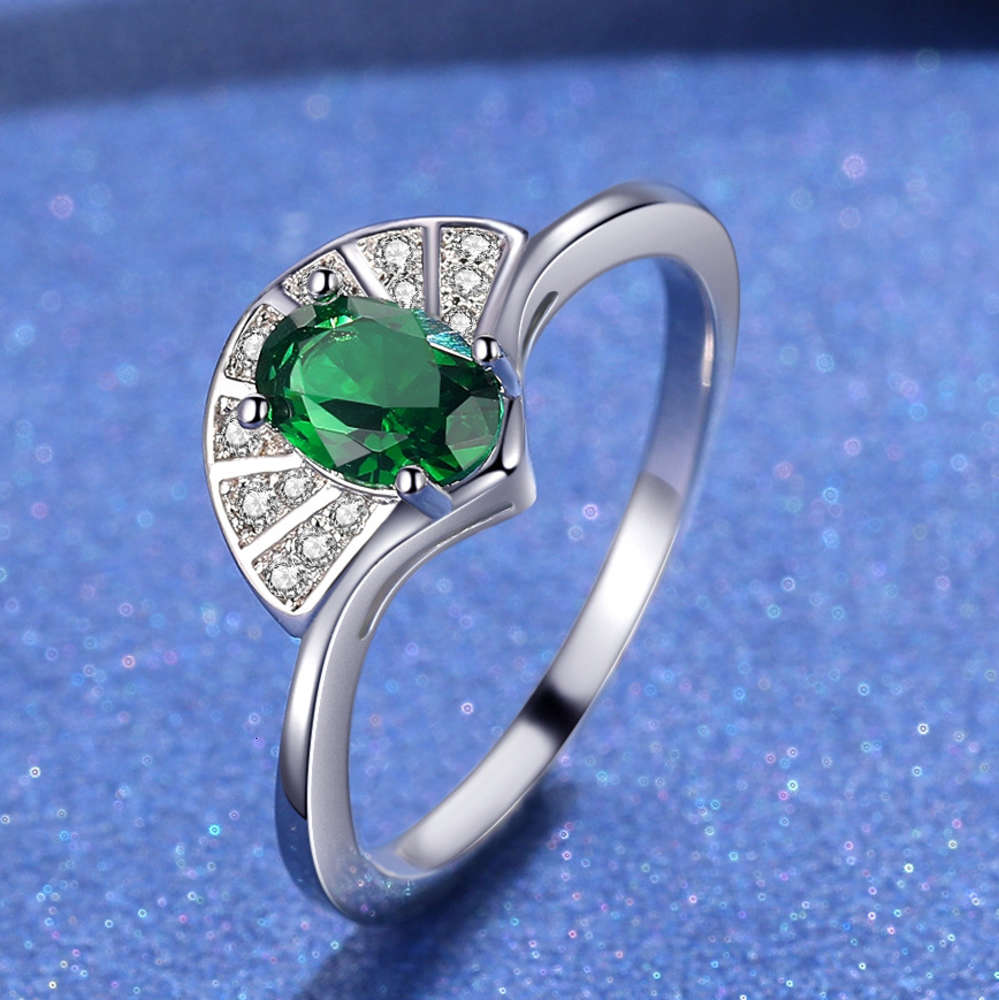 Luxurys Designers Fashion Jz342 temperament women's peacock green fan-shaped ring with diamond green zircon wedding ring
Luxurys Designers Fashion Jz342 temperament women's peacock green fan-shaped ring with diamond green zircon wedding ring