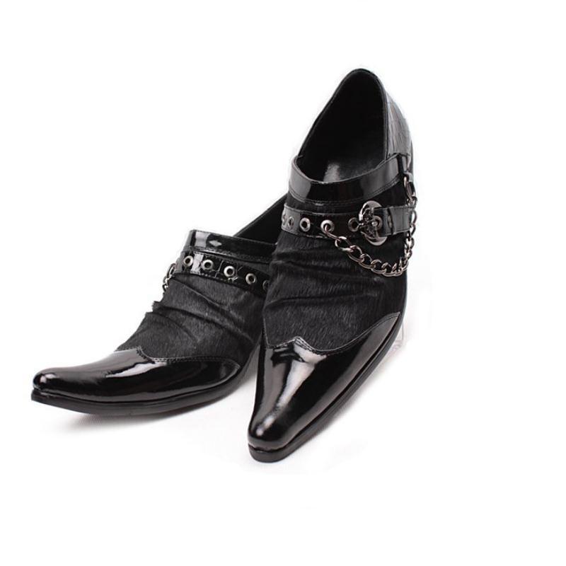 Pointed Toe High Heel Men Shoes Genuine Leather Slip-On Leisure Party Dress Shoes Trendy Black Red Height Increase Wedding
Pointed Toe High Heel Men Shoes Genuine Leather Slip-On Leisure Party Dress Shoes Trendy Black Red Height Increase Wedding