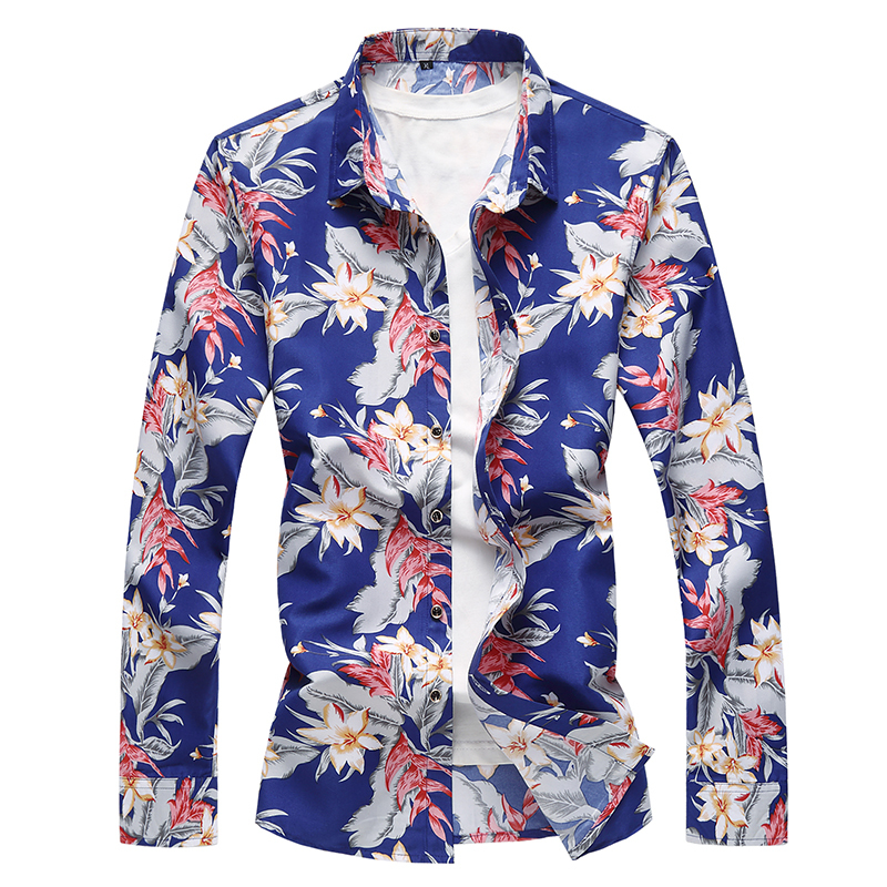 2021 New Fashion Printed Long Sleeve Camisa Male Slim Flower Shirts Men Clothes 91wm, Blue
2021 New Fashion Printed Long Sleeve Camisa Male Slim Flower Shirts Men Clothes 91wm, Blue