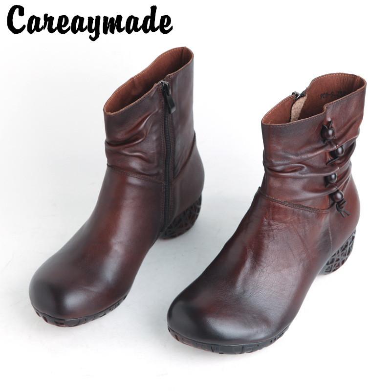 Careaymade-New National customs Retro hand made genuine leather women's short boots,Elegant Fashion women boots,2 colors, Black
Careaymade-New National customs Retro hand made genuine leather women's short boots,Elegant Fashion women boots,2 colors, Black