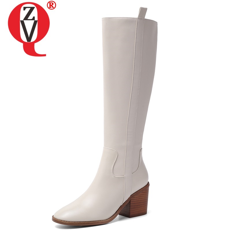 ZVQ winter new fashion knee high boots outside high heels square toe genuine leather zip women shoes drop shipping size 34-43, Beige
ZVQ winter new fashion knee high boots outside high heels square toe genuine leather zip women shoes drop shipping size 34-43, Beige