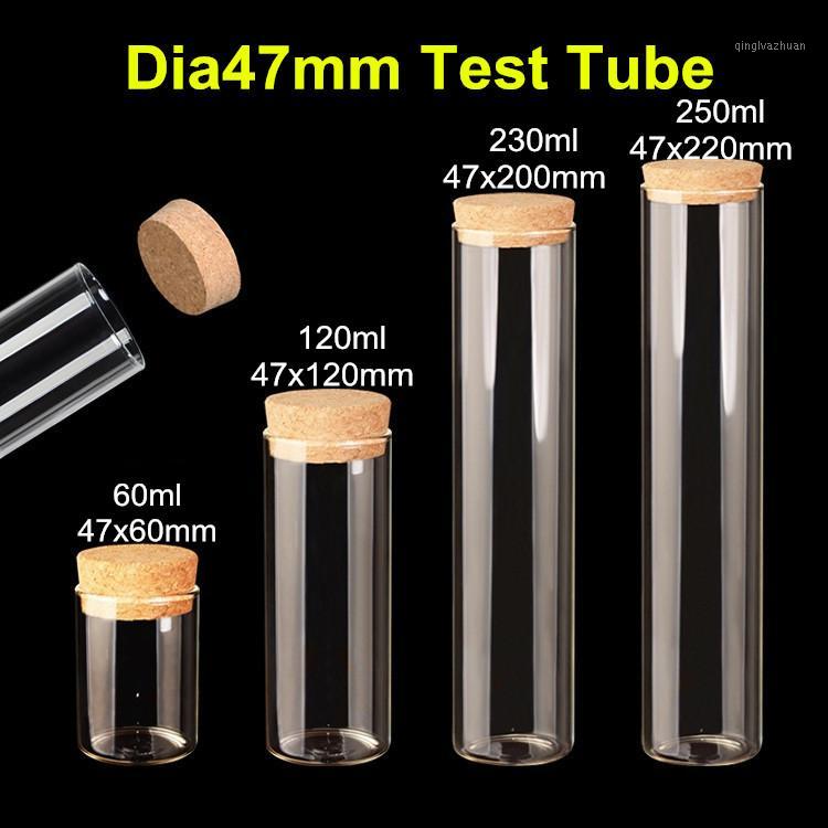 10 X Dia47mm Large High Borosilicate Clear Flat Glass Test Tubes With Cork Stoppers Empty Glass Transparent Packaging Bottles1
10 X Dia47mm Large High Borosilicate Clear Flat Glass Test Tubes With Cork Stoppers Empty Glass Transparent Packaging Bottles1