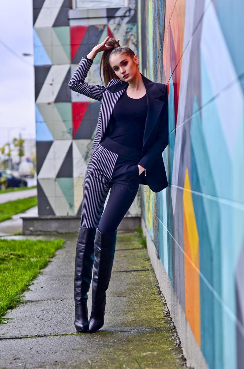 New Spring Unique Mother of the Bride Pants Suit Women Ladies Formal Evening Party Tuxedos Formal Work Wear For Wedding 2 pcs