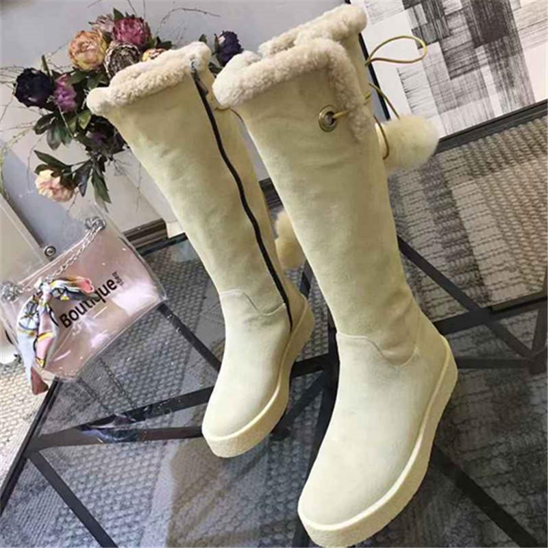 Ladies Shoes Knee High Boots Med Heels Chaussures Femme Winter Women Boots Wool Scarpe Donna Round Toe Zipper Botas, As show
Ladies Shoes Knee High Boots Med Heels Chaussures Femme Winter Women Boots Wool Scarpe Donna Round Toe Zipper Botas, As show