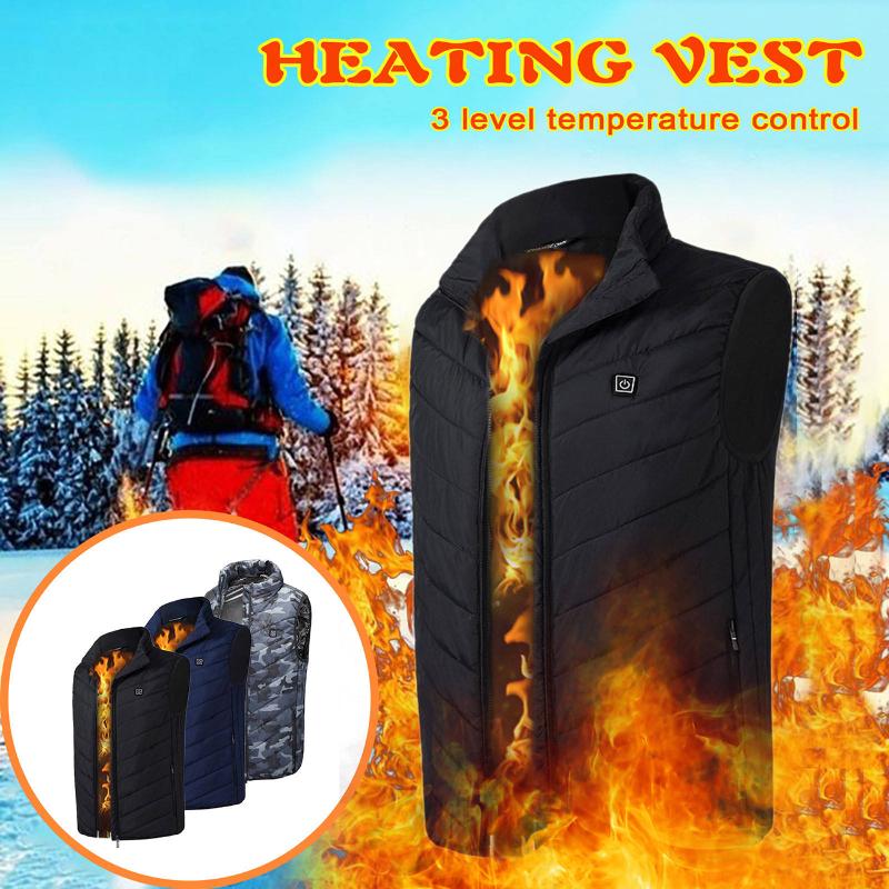 Heating Vest 7 Areas USB Charging Winter Jacket Electric Flexible Thermal Smart Heated Vest for Men Outdoor Accessories, Black
Heating Vest 7 Areas USB Charging Winter Jacket Electric Flexible Thermal Smart Heated Vest for Men Outdoor Accessories, Black