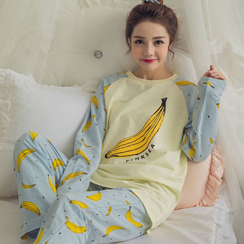 Pajamas Set Leisure wear Women Pyjamas Women Sleepwear Night suit Home Wear Women Summer Cartoon Nightwear 201105