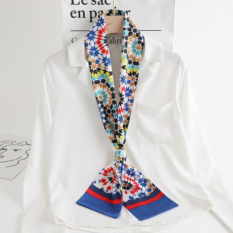 Lange Skinny Sjaal Vrouwen Designer Print Zijde Nek Sjaals Haarband 145*13Cm Office Lady Lint Tie Bandana hoofdband1
Lange Skinny Sjaal Vrouwen Designer Print Zijde Nek Sjaals Haarband 145*13Cm Office Lady Lint Tie Bandana hoofdband1