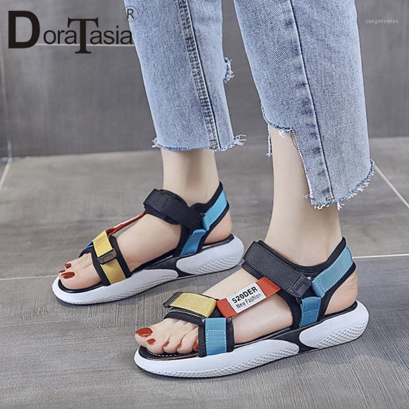 DORATASIA Classic Hot Sale Brand Design Flat Sandals Casual Low Heel Summer Sandals Women Concise mixed-color Shoes Woman1, Black
DORATASIA Classic Hot Sale Brand Design Flat Sandals Casual Low Heel Summer Sandals Women Concise mixed-color Shoes Woman1, Black