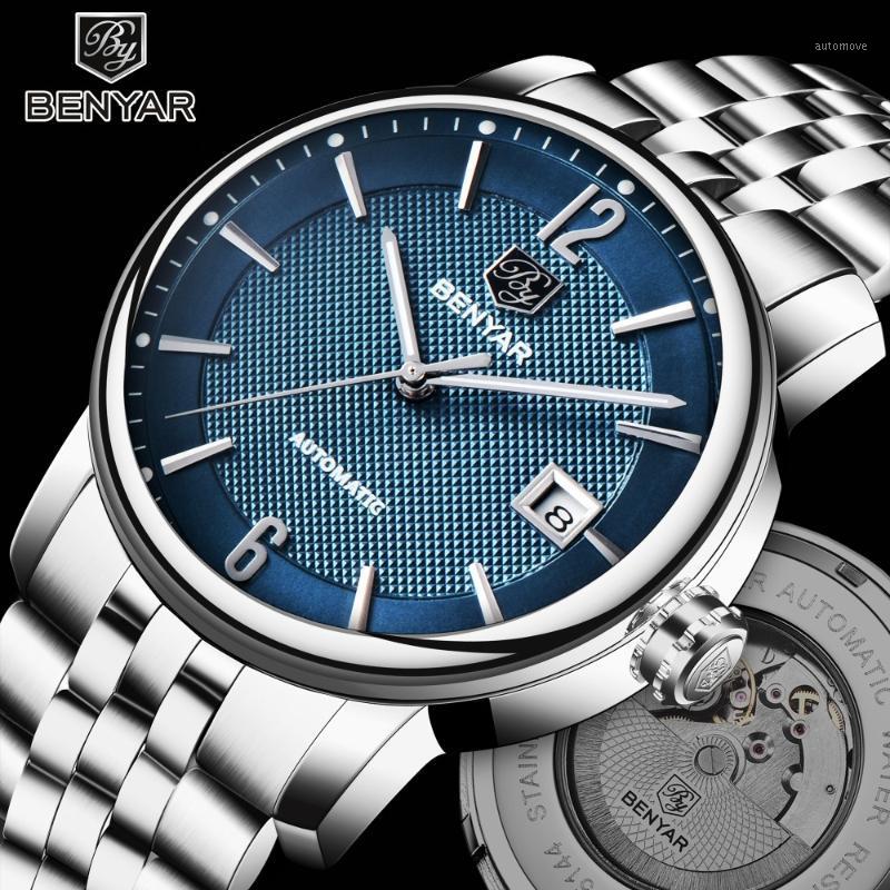 BENYAR 2020 New Men Top Fashion Business Mechanical Watches Waterproof Genuine Leather Luxury Automatic Clock Relogio Masculino1, Leather gold black
BENYAR 2020 New Men Top Fashion Business Mechanical Watches Waterproof Genuine Leather Luxury Automatic Clock Relogio Masculino1, Leather gold black