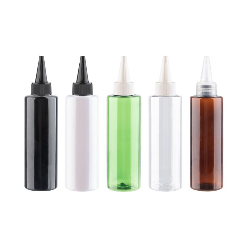 150ml x 25 Colored Plastic Bottle With Pointed Mouth Lid Twisted Cap PET Container Used For E-jam Flavour Bottle 150cc Capacity
150ml x 25 Colored Plastic Bottle With Pointed Mouth Lid Twisted Cap PET Container Used For E-jam Flavour Bottle 150cc Capacity
