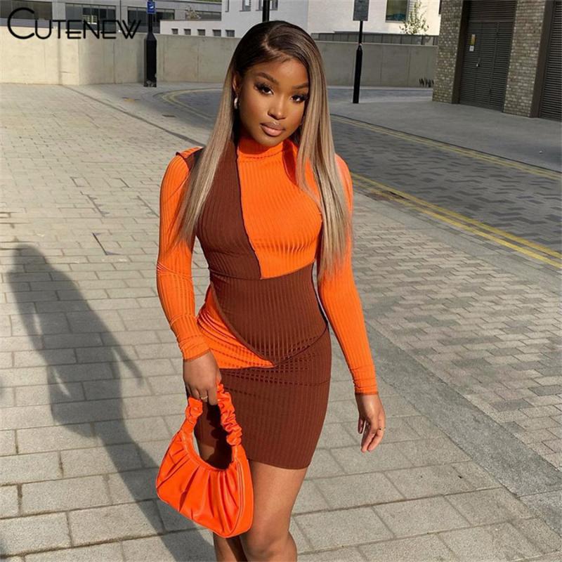 Casual Dresses Cute Fashion Patchwork Long Sleeve Bodycon Mini Dress For Women Autumn Sexy Package Hip Skinny Stretch Lady Streetwear, Black;gray
Casual Dresses Cute Fashion Patchwork Long Sleeve Bodycon Mini Dress For Women Autumn Sexy Package Hip Skinny Stretch Lady Streetwear, Black;gray